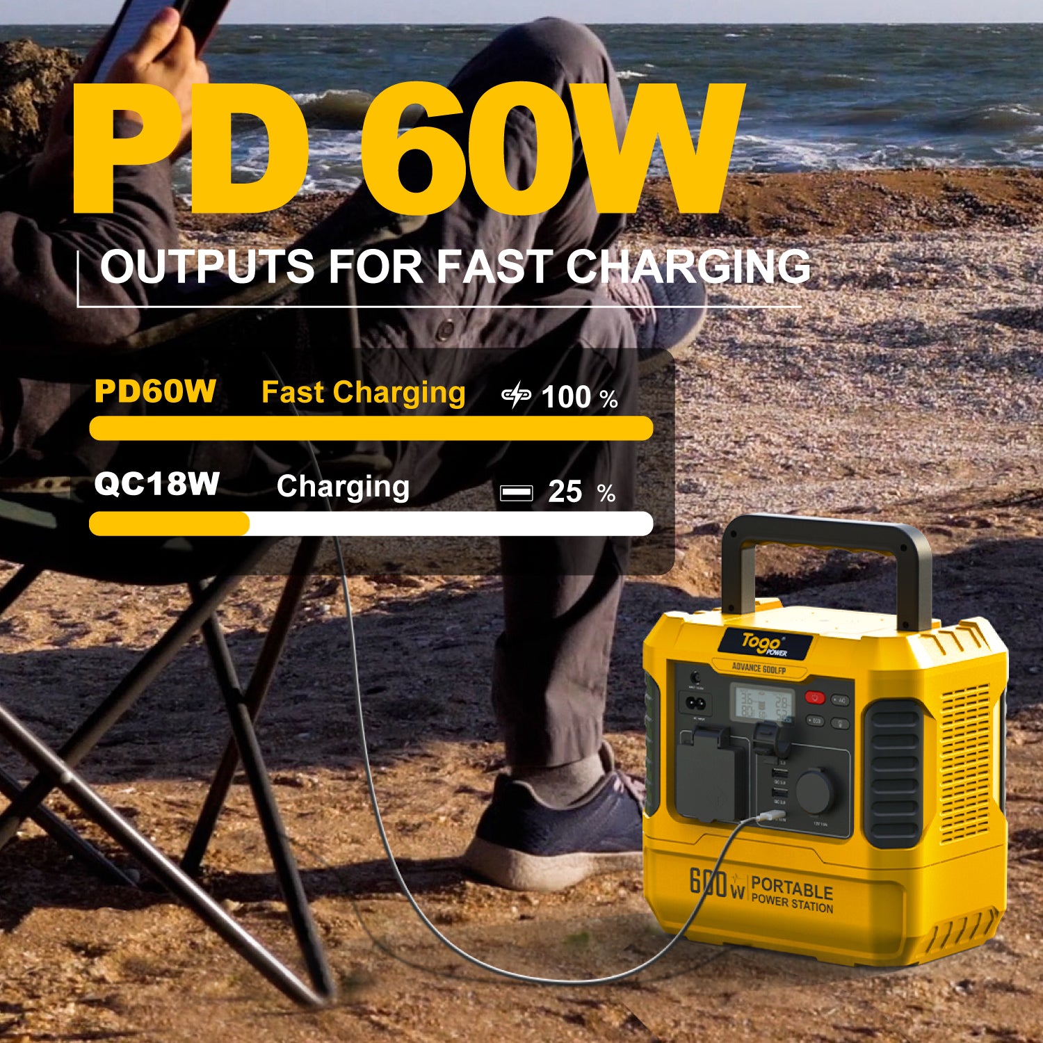 Station electrique portable ADVANCE600LFP | 560Wh 600W