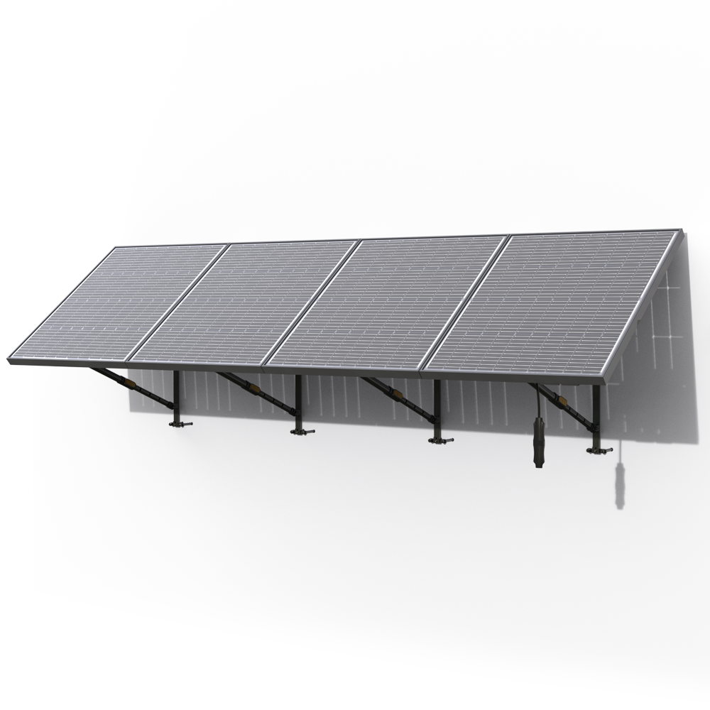 Station solaire 400W avec batterie de stockage - installation murale