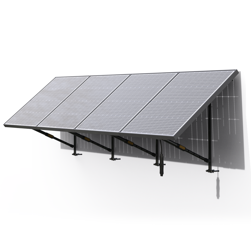 Station solaire 400W avec batterie de stockage - installation murale