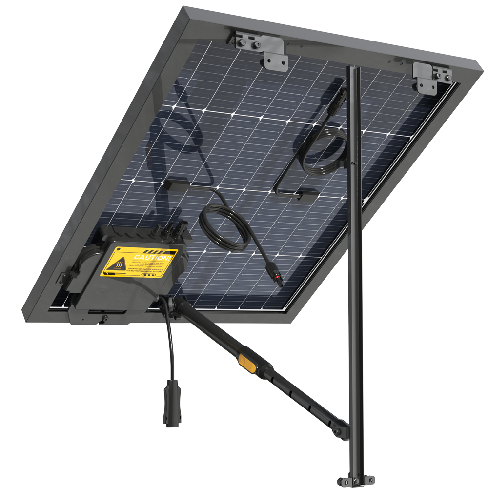 Station solaire 400W avec batterie de stockage - installation murale