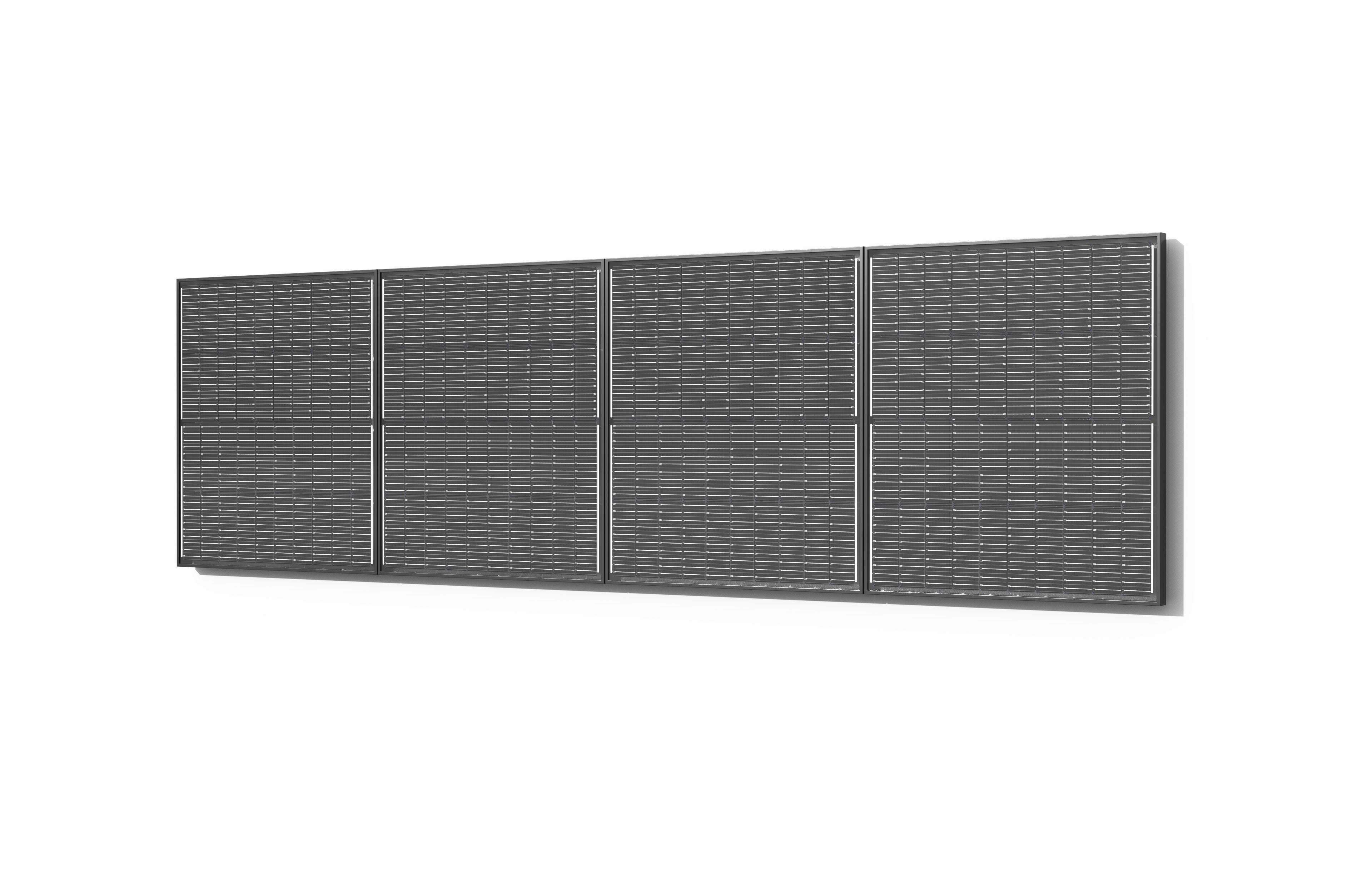 Station solaire 400W avec batterie de stockage - installation murale