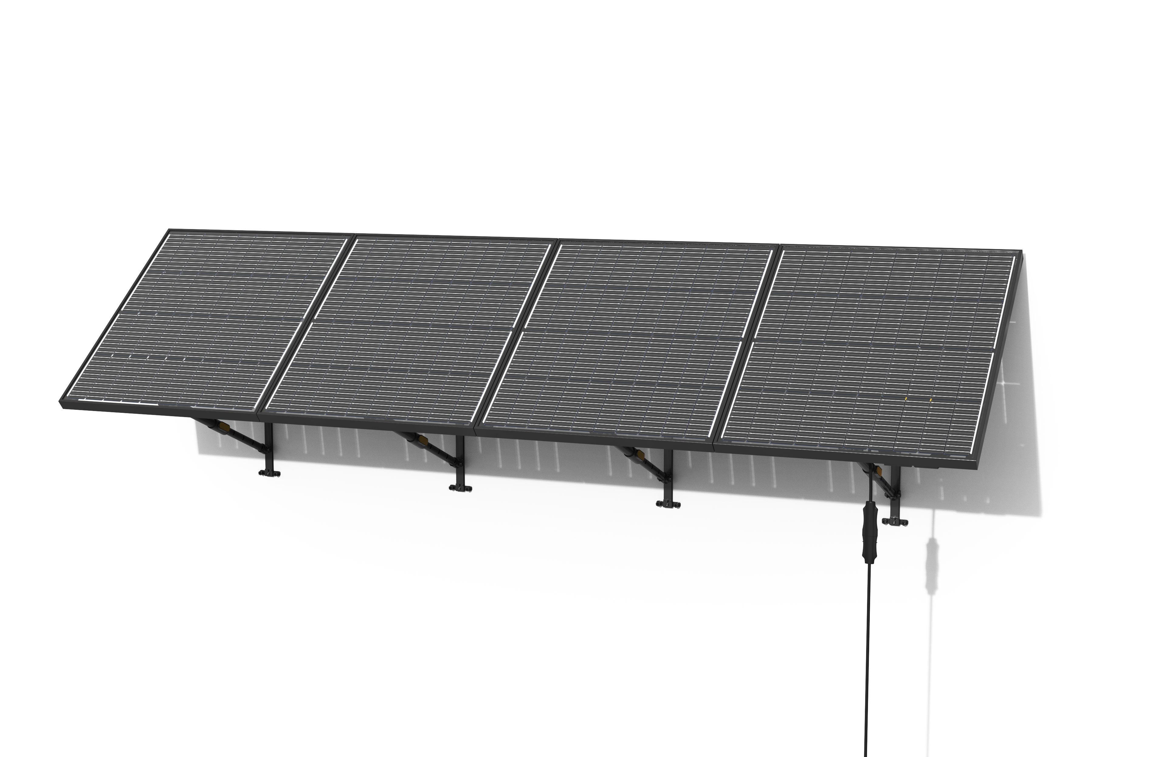 Station solaire 400W avec batterie de stockage - installation murale