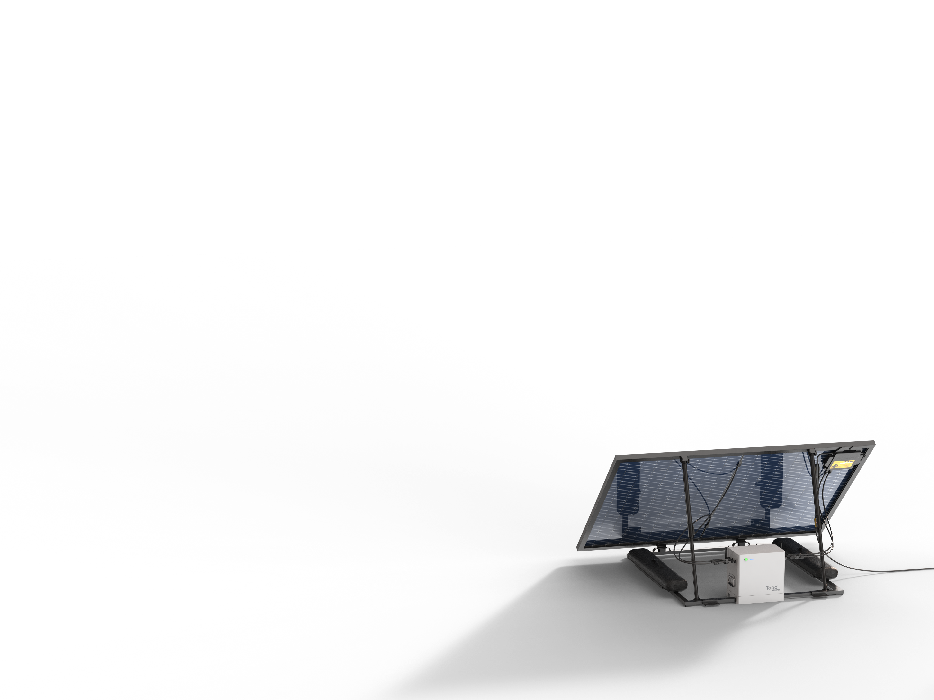 Station solaire 435W - Installation au sol - Panneau bi facial
