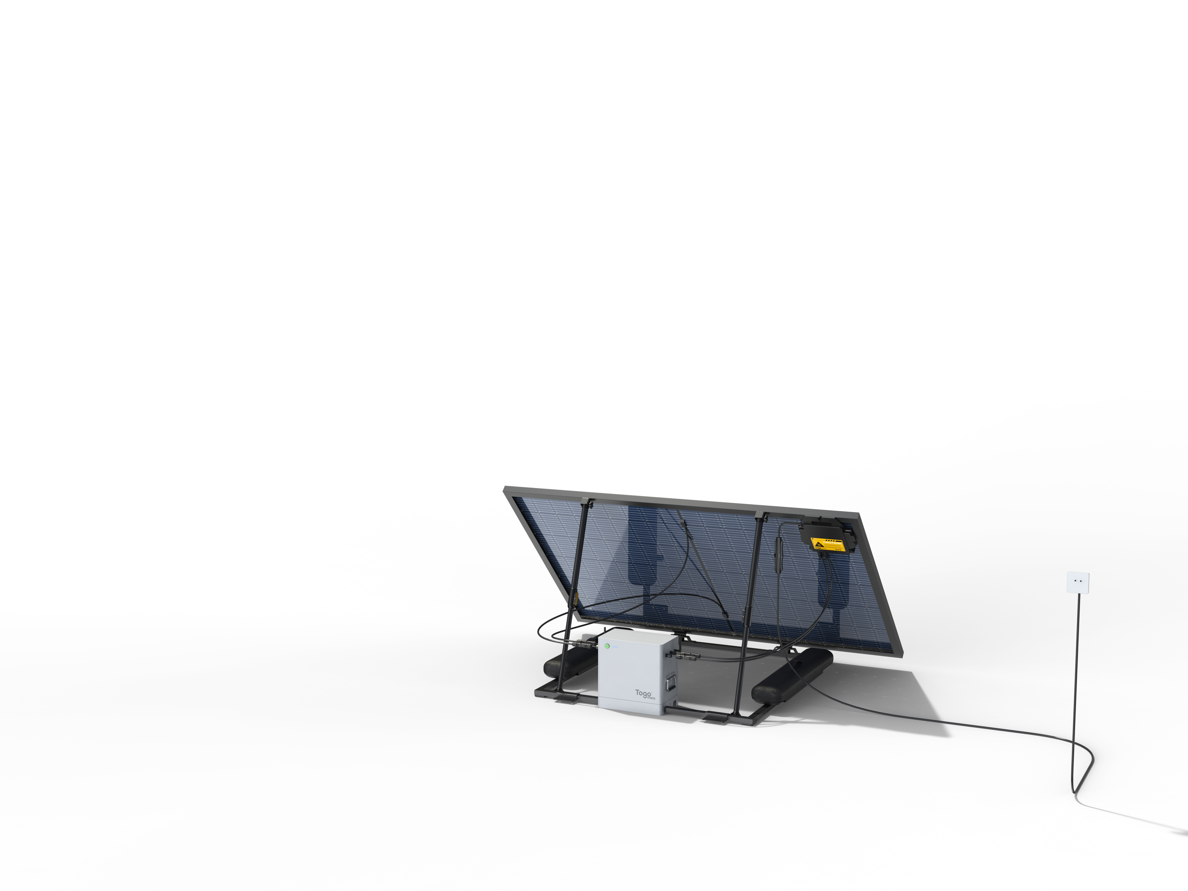 Station solaire 435W - Installation au sol - Panneau bi facial
