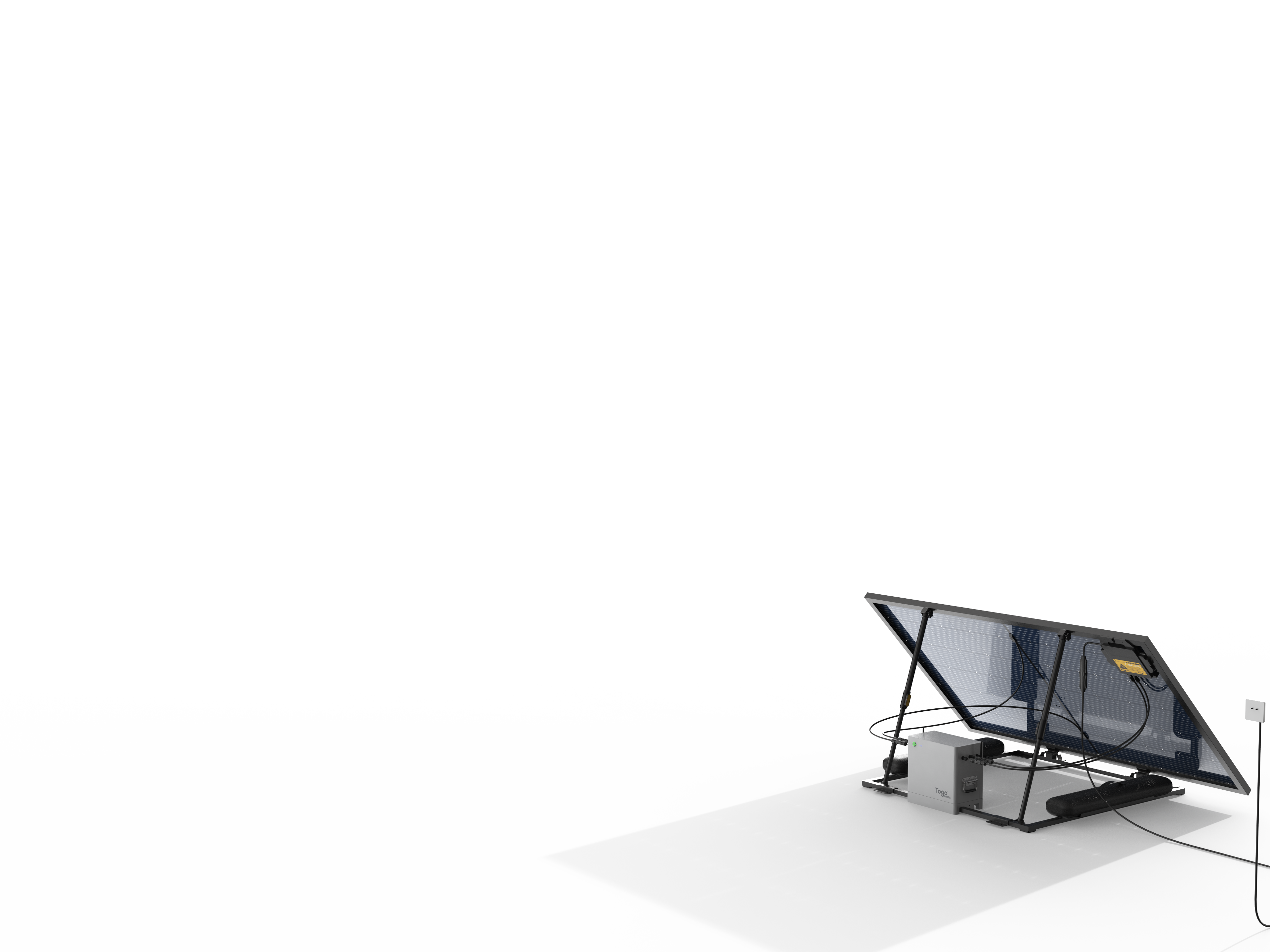 Station solaire 435W - Installation au sol - Panneau bi facial