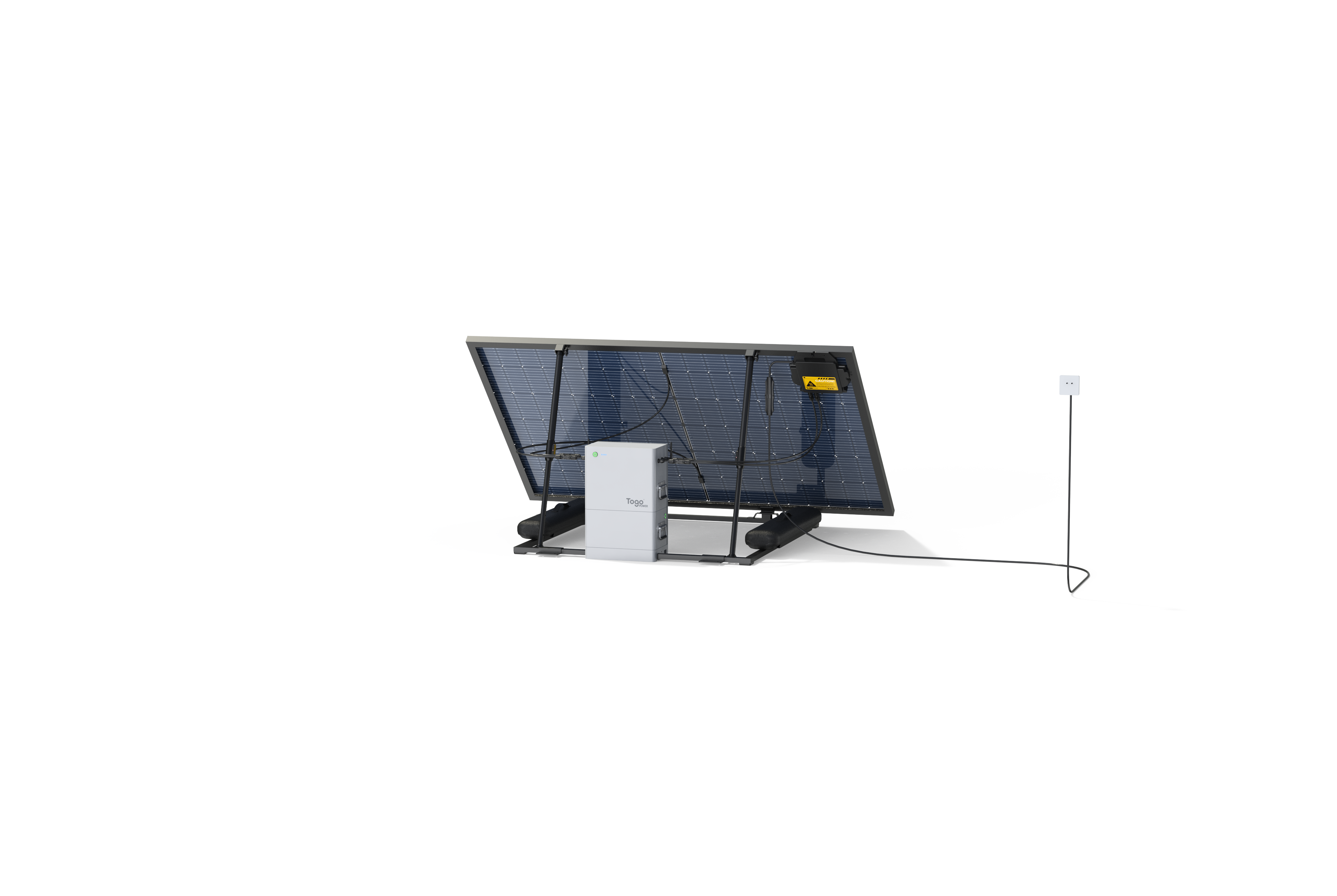 Station solaire 435W - Installation au sol - Panneau bi facial