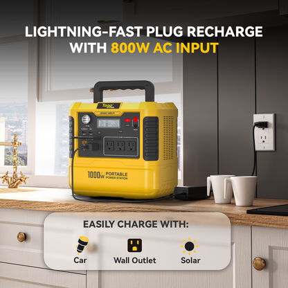 Station electrique portable ADVANCE1000LFP | 1037Wh 1000W